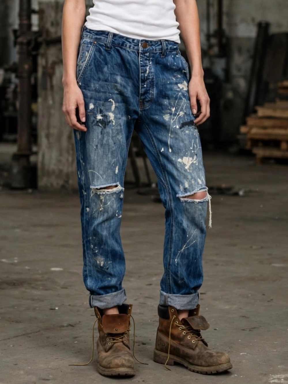 One Teaspoon slouchy distressed jeans